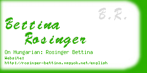 bettina rosinger business card